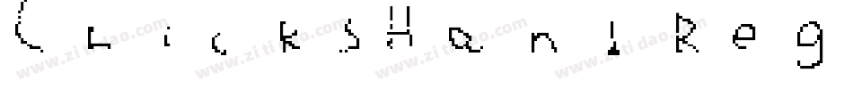 ChicksHand Regular字体转换